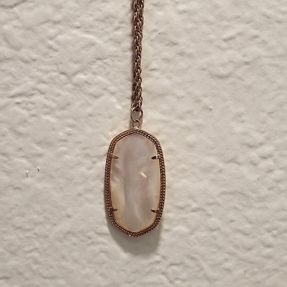 Kendra Scott White Pearlized Necklace